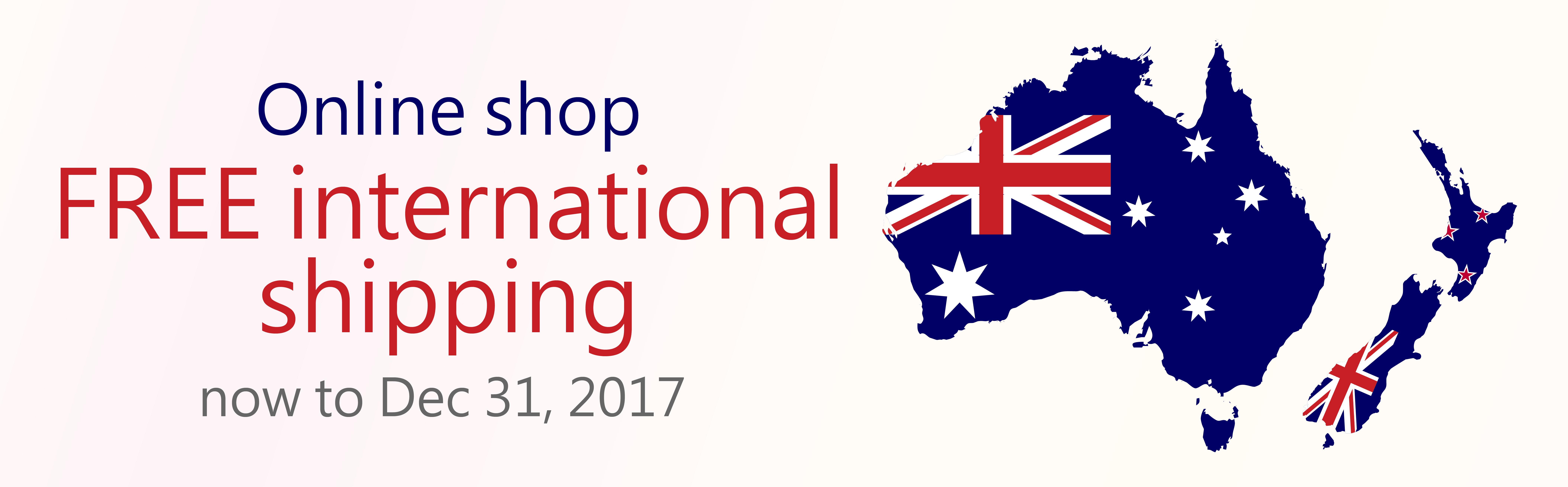 Online shop is now available in Australia and New Zealand Company